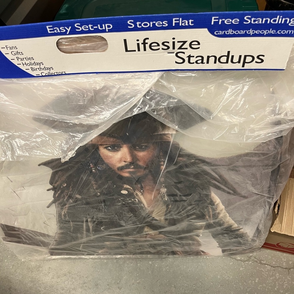 NEW Life size Jack Sparrow cutout